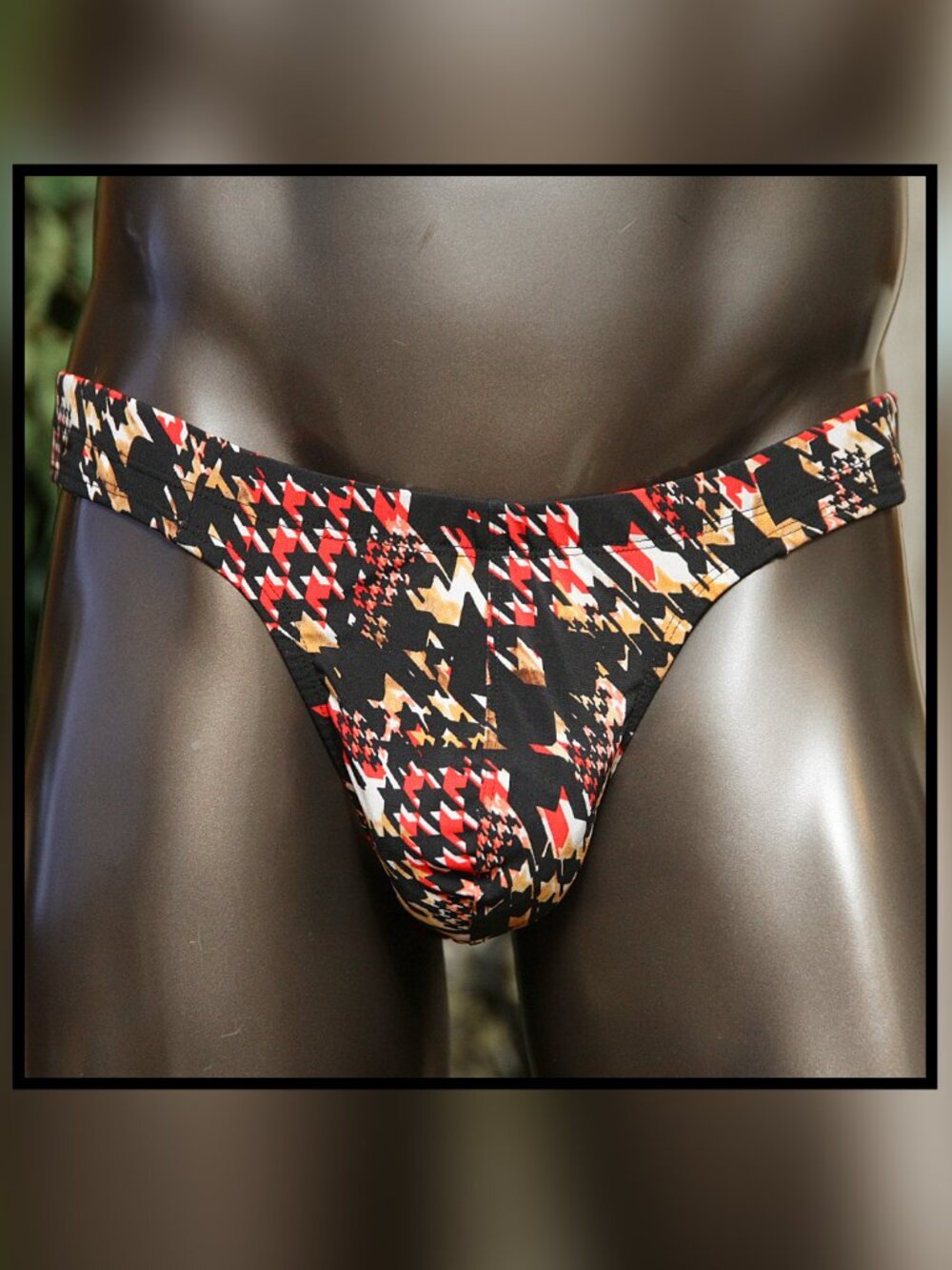 Mens Houndsooth LowRise Brief Handmade